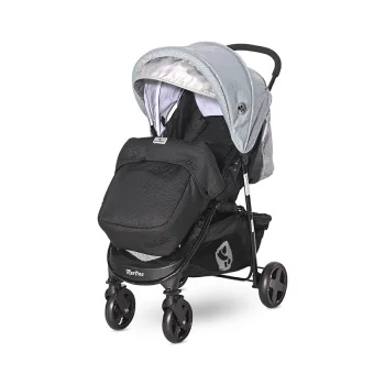 Lorelli kolica za bebe Martina black/sliver blue + footcover (2021)-2 Lorelli kolica za bebe Martina black/sliver blue + footcover (2021)-2